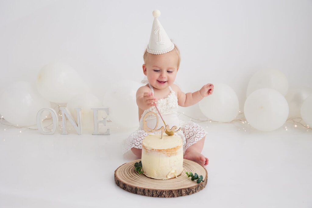 Cake Smash-fotografering af pige 