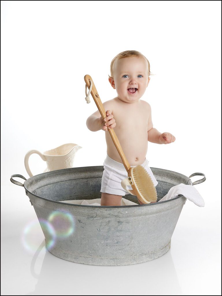 maanedsbarns fotografering af baby