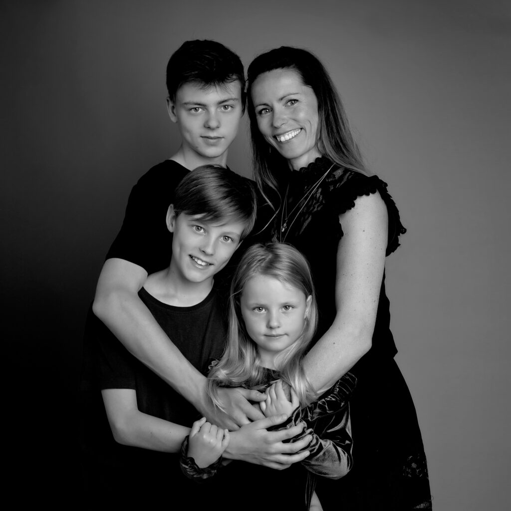 familie fotograferin i studie
