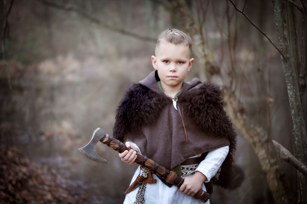 Tristan en meget ung viking