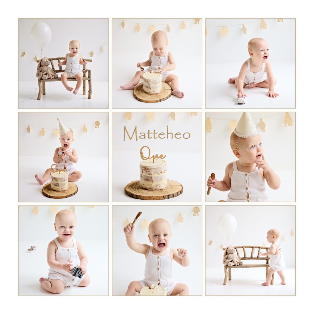 cakesmash dring med hvid farve