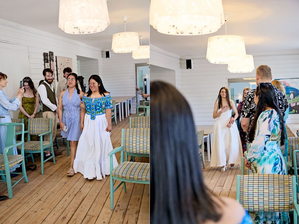 two brides getting married in roedvig kro & badehotel